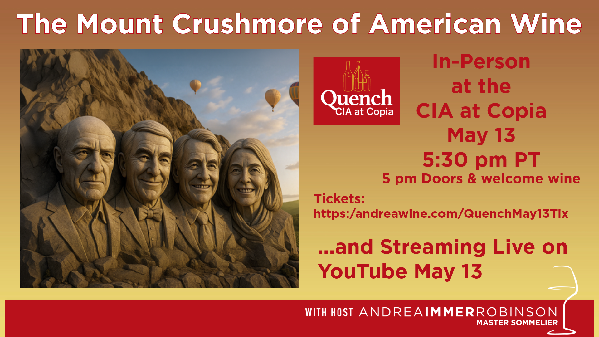 Mt. Crushmore of American Wine show details